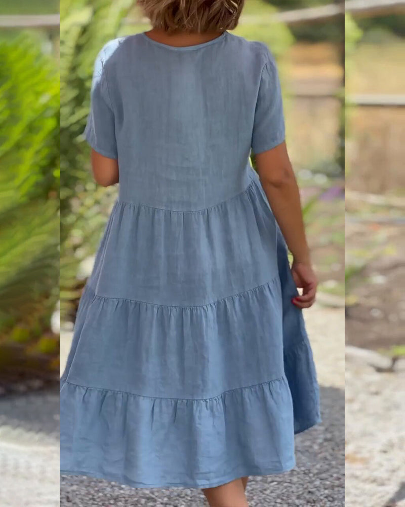 Virella | Cotton and linen dress