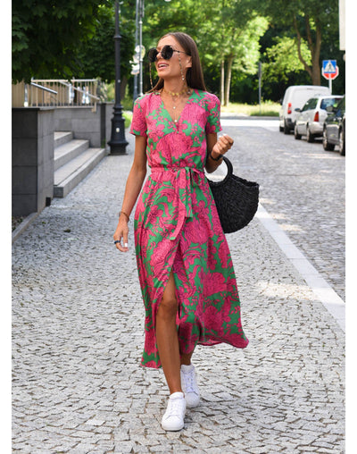 Megan | Elegant Dress with Print