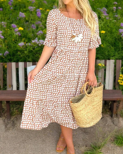 Claire | Stylish summer dress with polka dots